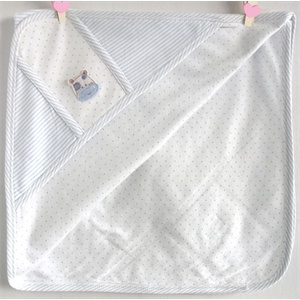 盛哲卡-棉毛兰色包巾80*80（24个月）