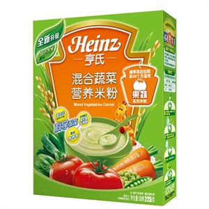 亨氏 混合蔬菜营养米粉225g