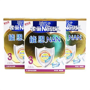 雀巢 能恩3益生菌幼儿配方奶粉 400g/盒*3(1-3岁)
