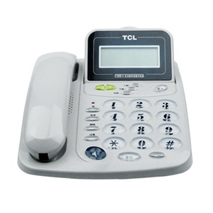 【当当销售配送】TCL HCD868（17B）来电显示电话机白色