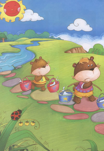 森林运动会儿童画图片