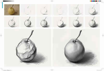 序言 柯略素描静物临摹范本图片