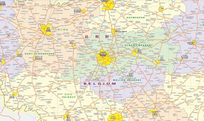 布鲁塞尔,安特卫普,布吕赫(布鲁日),根特,卢森堡5大城市城区街道图片