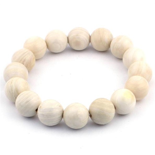 一生一石 知足永乐3a级天然象牙老砗磲手链12mm