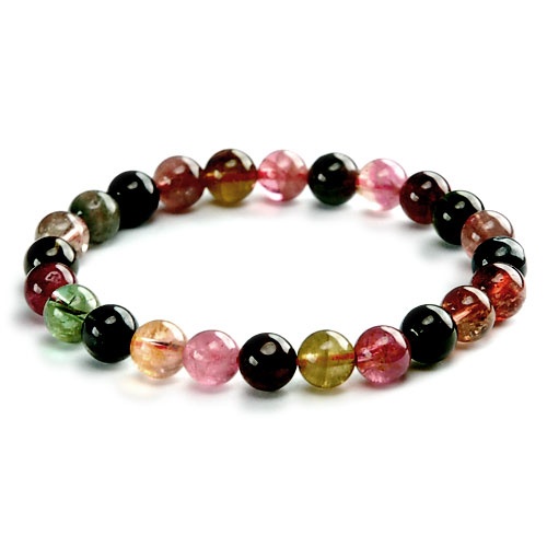 赛伊诺-十月生辰石-精选巴西碧玺手链8mm