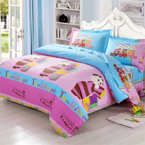 博洋宝贝家纺 床上用品 全棉卡通花园宝宝三四件套 花园宝宝