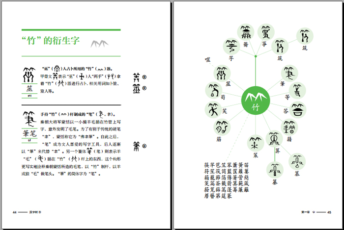 汉字树(全两册,植物篇 动物篇)