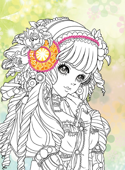 美少女炫彩涂色-华丽公主